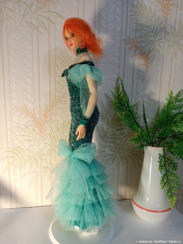 Изумрудное платье из коллекции Парадиз. Финиш