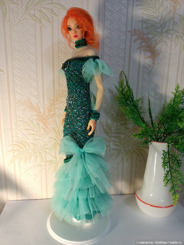 Изумрудное платье из коллекции Парадиз. Финиш