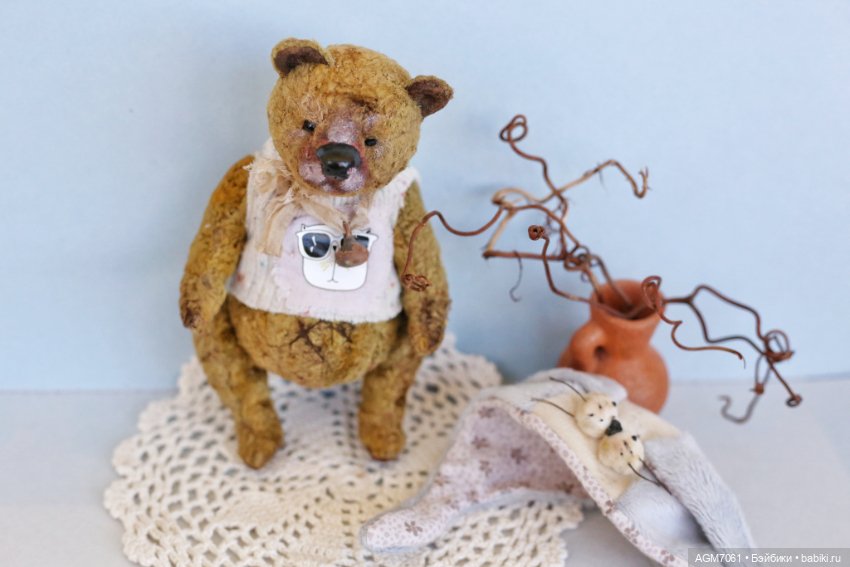 Мишка в шапочке — Авторские куклы Тедди (фото 2)