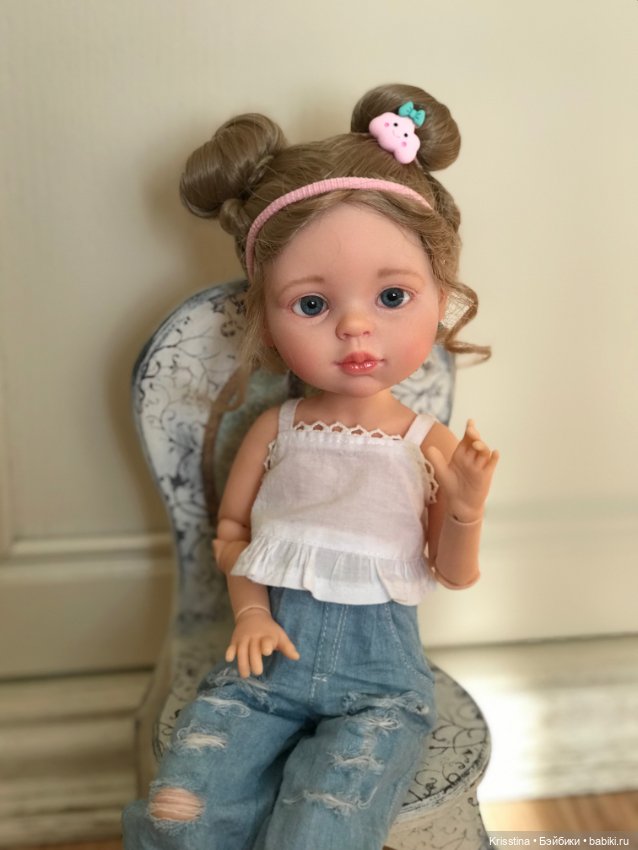 Нежная Миланочка — ООАК Paola Reina (Паола Рейна) и испанских кукол: перерисовка (фото 6)