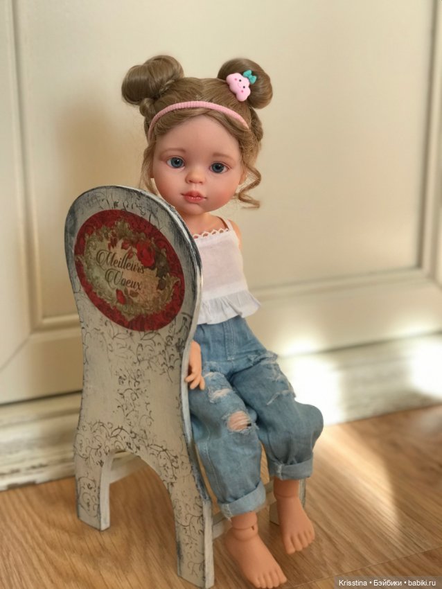 Нежная Миланочка — ООАК Paola Reina (Паола Рейна) и испанских кукол: перерисовка (фото 10)