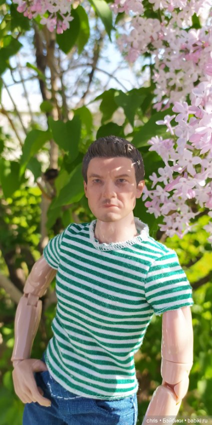 Шелл. Вести с Изнанки. Пора цветения. Портретная экшен кукла актера Джереми Реннера (фото 7)