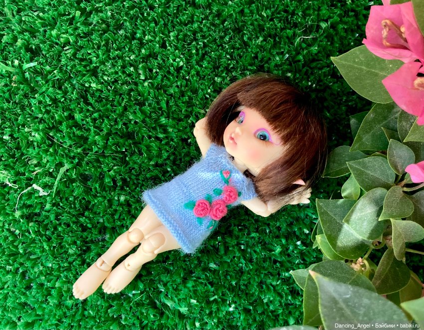 Цветочные платья 1/12 — Одежда и обувь для кукол своими руками: фото (фото 3)