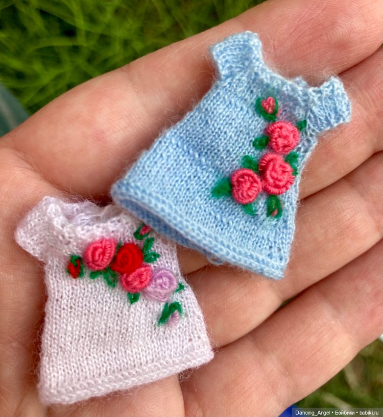 Цветочные платья 1/12 — Одежда и обувь для кукол своими руками: фото (фото 9)