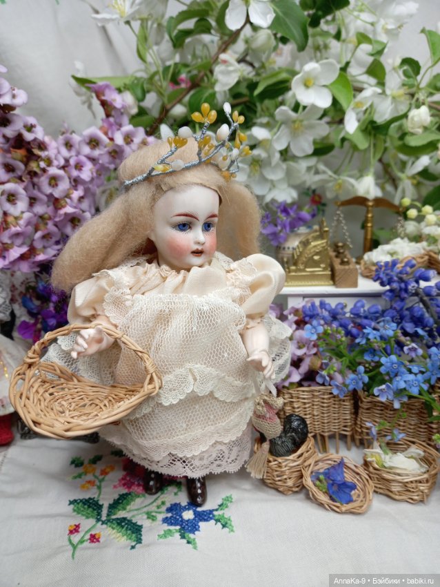 Цветочный магазин Тюлип — Антикварные куклы Mignonette (Миньонетта): карманные (фото 9)