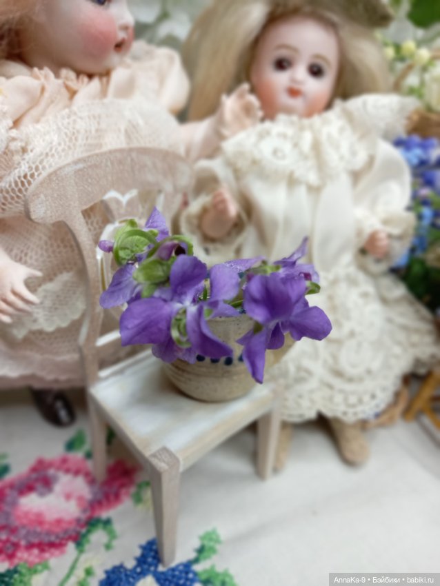 Цветочный магазин Тюлип — Антикварные куклы Mignonette (Миньонетта): карманные (фото 3)
