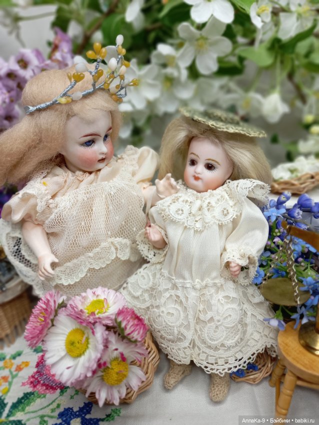 Цветочный магазин Тюлип — Антикварные куклы Mignonette (Миньонетта): карманные