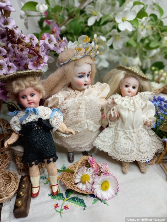 Цветочный магазин Тюлип — Антикварные куклы Mignonette (Миньонетта): карманные