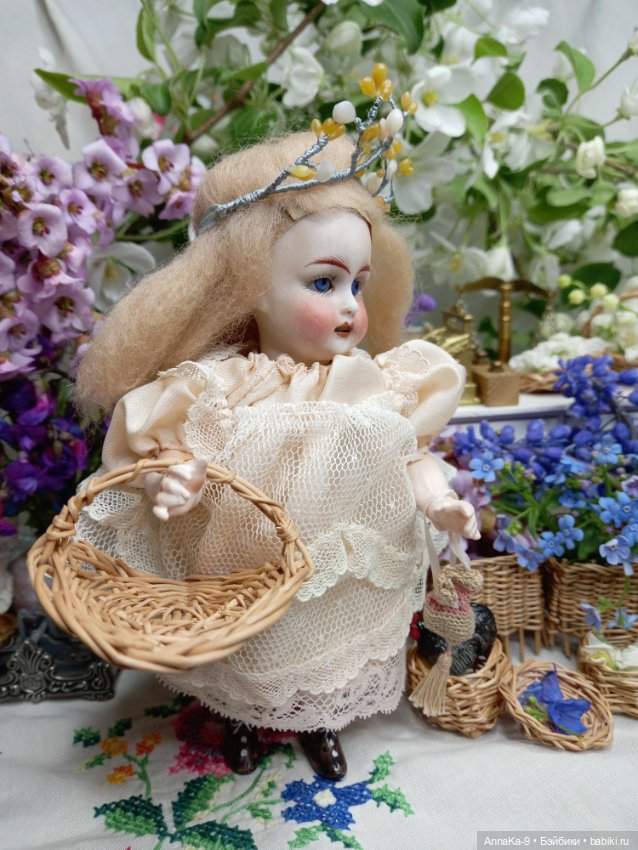 Цветочный магазин Тюлип — Антикварные куклы Mignonette (Миньонетта): карманные (фото 8)