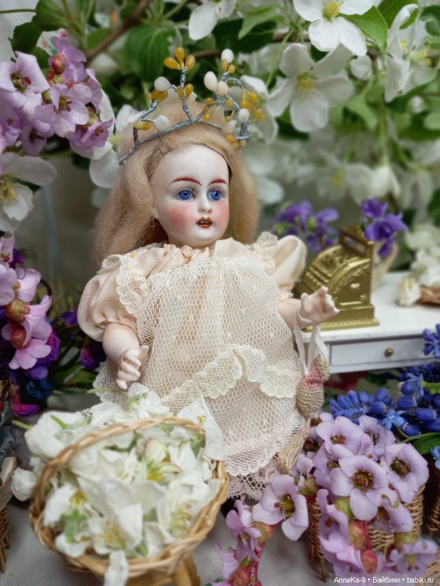 Цветочный магазин Тюлип — Антикварные куклы Mignonette (Миньонетта): карманные (фото 6)