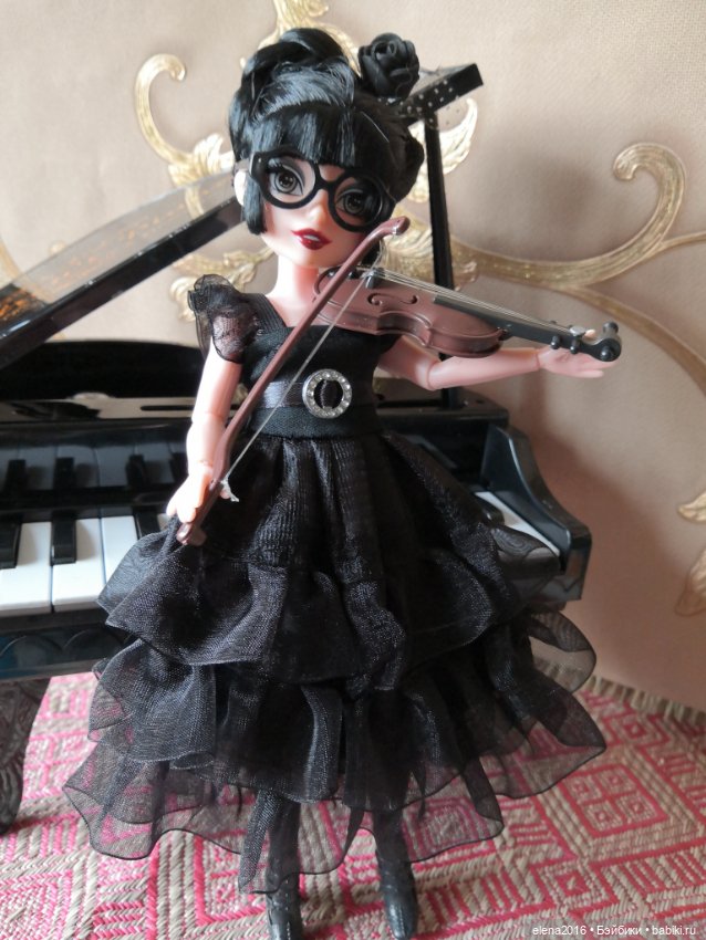 Кукла модель Уэнсдей Аддамс шарнирная 24 см (фото 10)