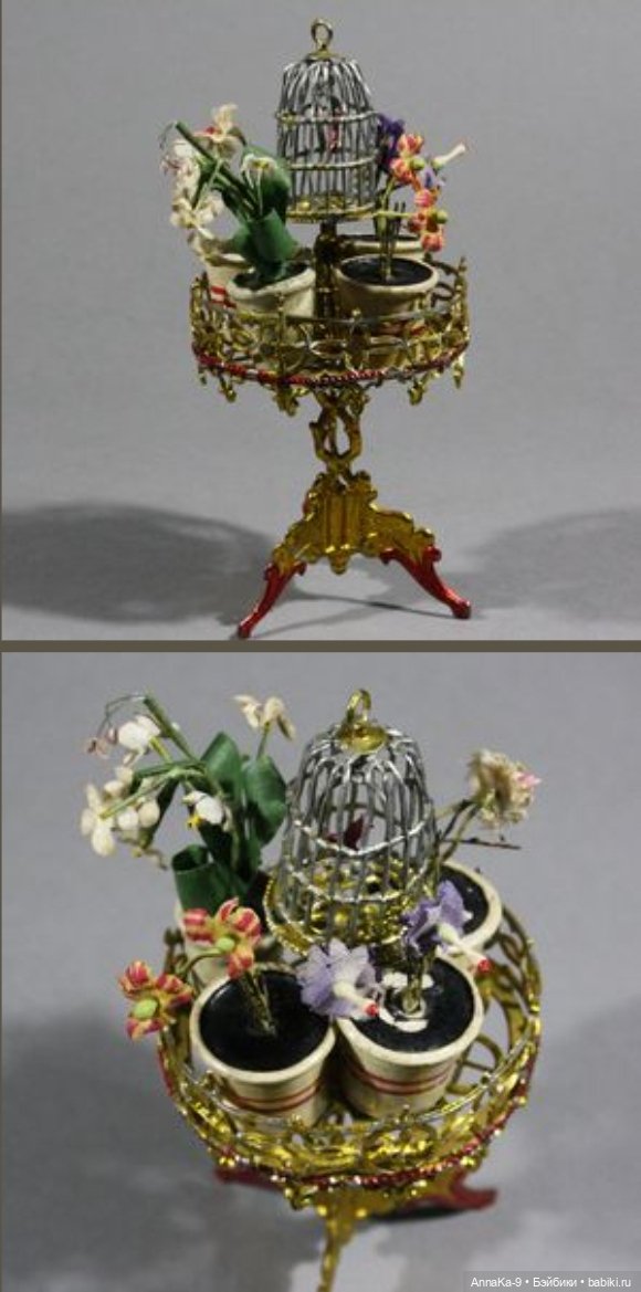 Какие они, цветы для антикварных кукольных домиков