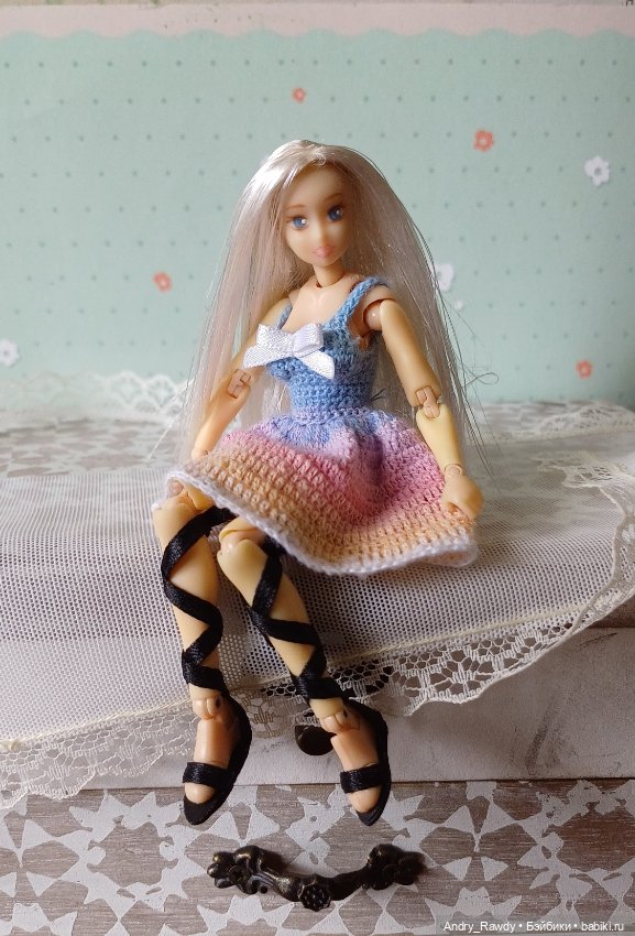 Как просто сделать босоножки кукле (фото 10)