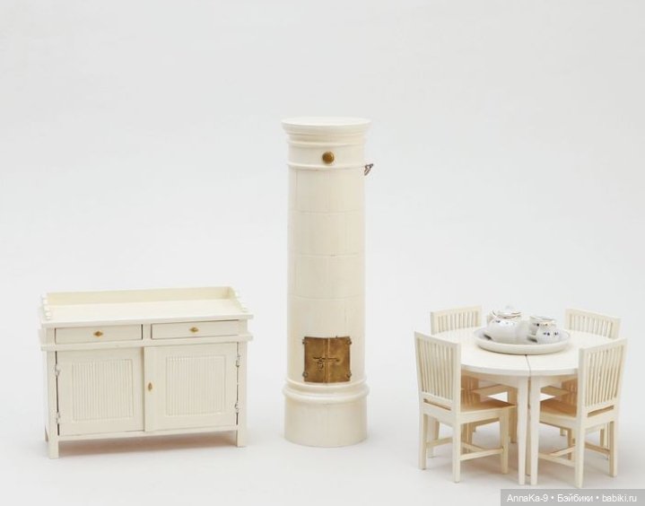 Антикварные печи для кукольных домиков