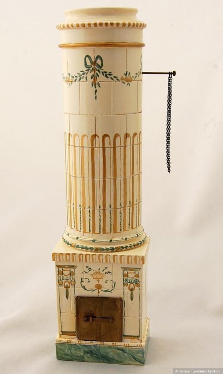 Антикварные печи для кукольных домиков