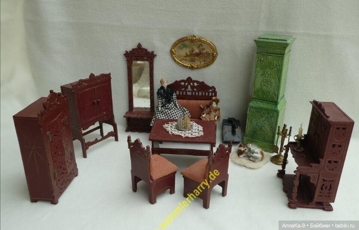 Антикварные и винтажные кукольные печи из керамики