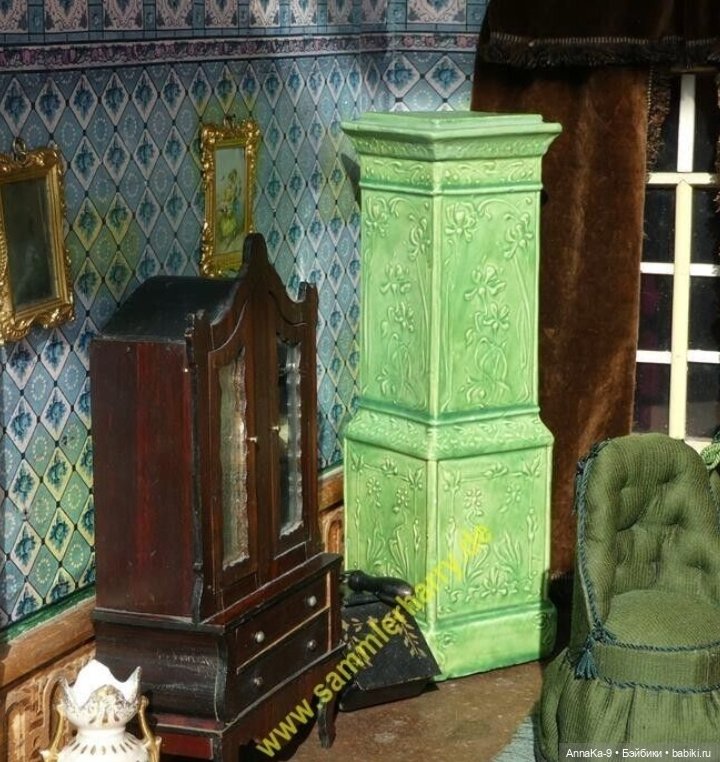 Антикварные и винтажные кукольные печи из керамики