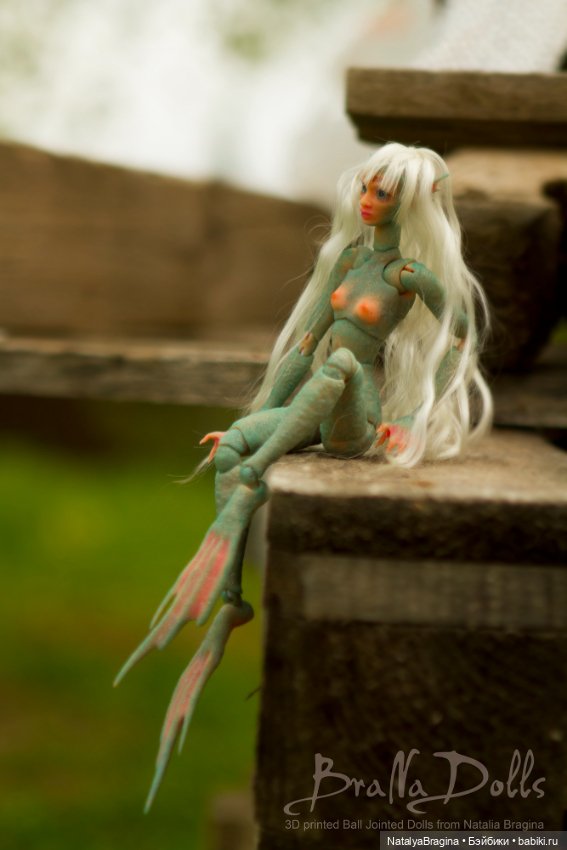 Новые русалки 4 — Авторские шарнирные куклы своими руками: лепка (фото 5)