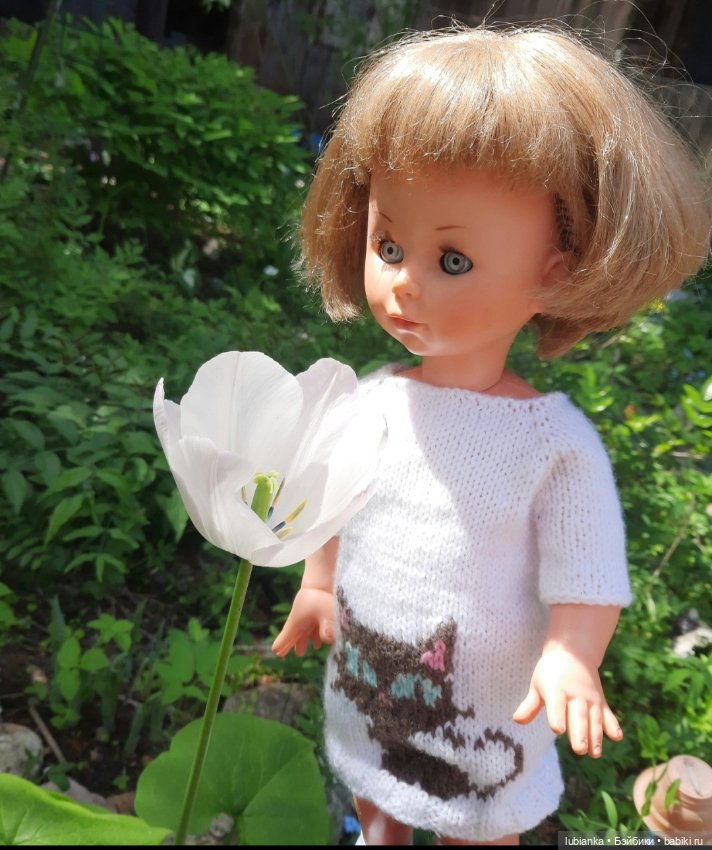 Белое платье и белые цветы🤍🤍 (фото 6)