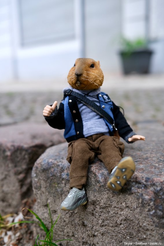 Небольшая вечерняя прогулка с сусликом Поттом☺️