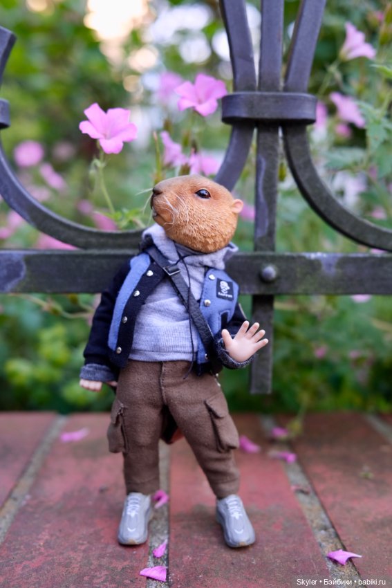 Небольшая вечерняя прогулка с сусликом Поттом☺️