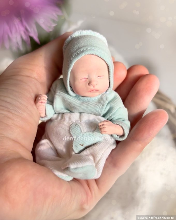 Илюша - миниатюрная кукла младенец 💙👶🏼 (фото 4)