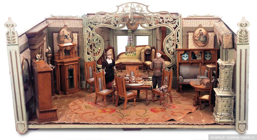 Антикварные и винтажные кукольные печи из керамики