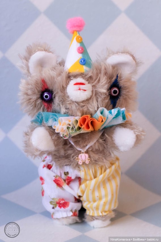 Мишка Crazy Boo Клоун — Авторские мишки Тедди и друзья: фото (фото 2)