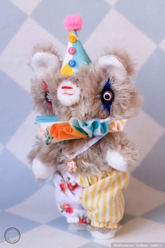 Мишка Crazy Boo Клоун — Авторские мишки Тедди и друзья: фото