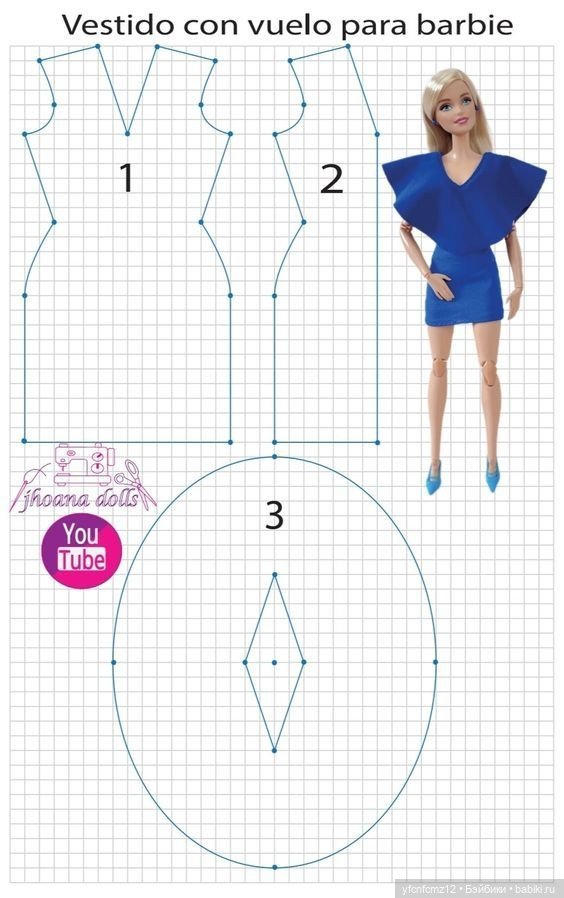 Выкройки для Барби ч.. 2 — Выкройки для Барби и фэшн