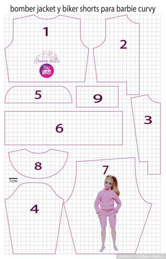 Выкройки для Барби ч.. 2 — Выкройки для Барби и фэшн (фото 9)