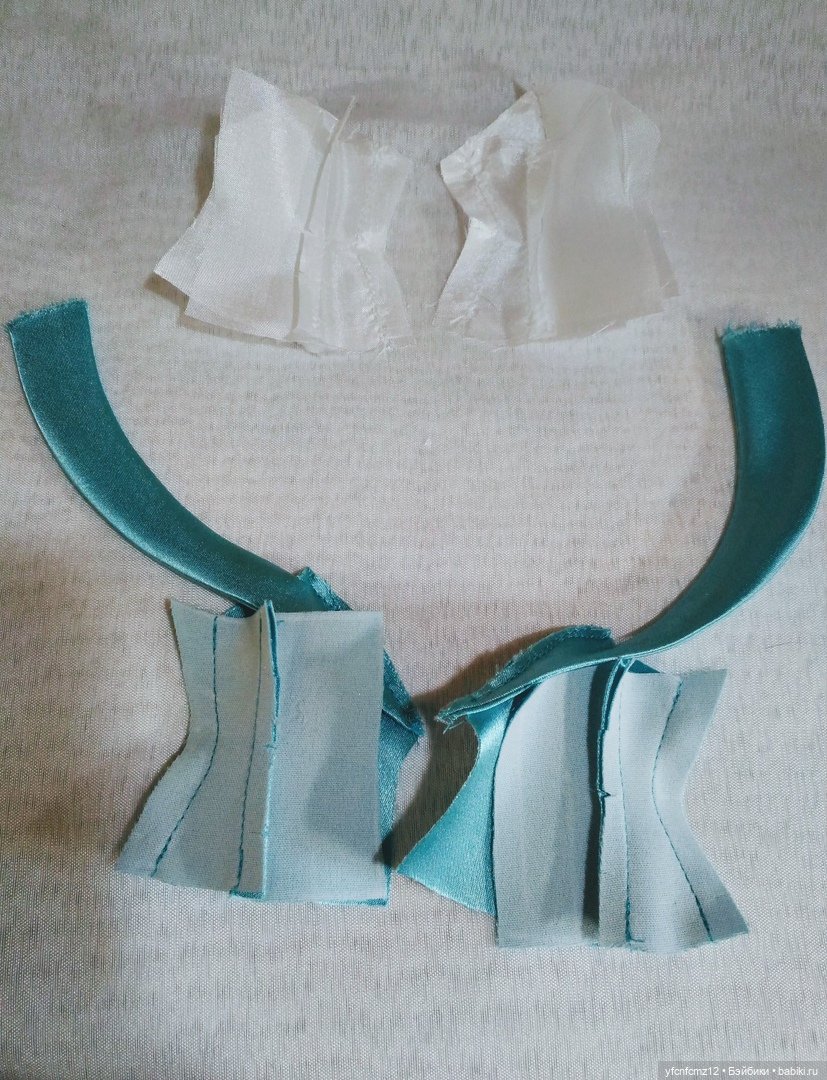 Вечернее атласное платье для барби МК выкройка