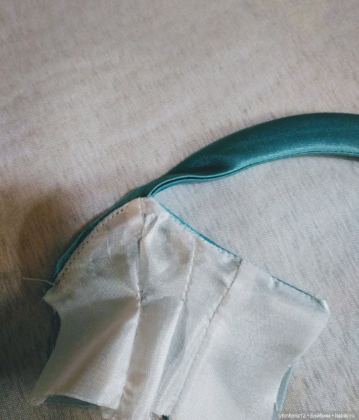 Вечернее атласное платье для барби МК выкройка