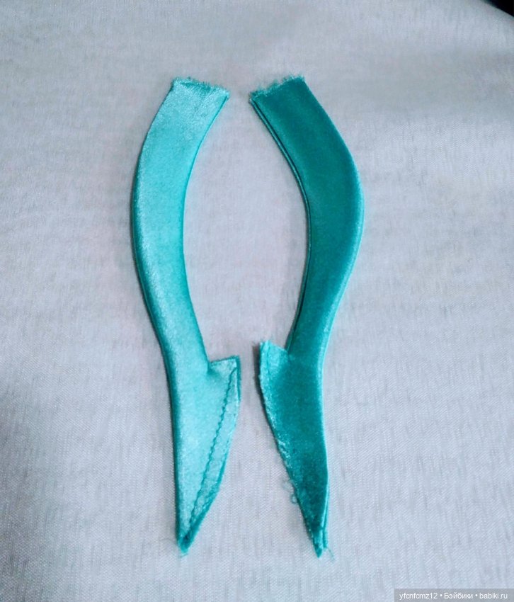 Вечернее атласное платье для барби МК выкройка (фото 8)