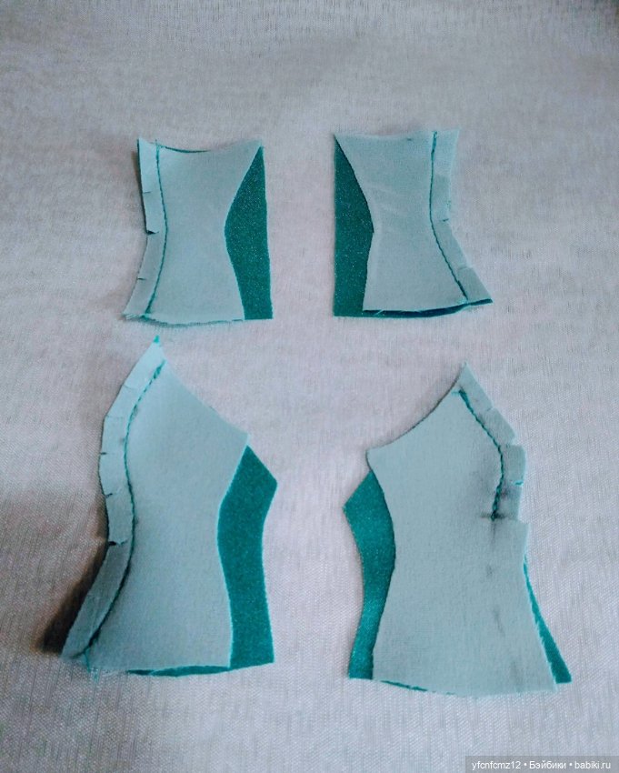 Вечернее атласное платье для барби МК выкройка (фото 4)