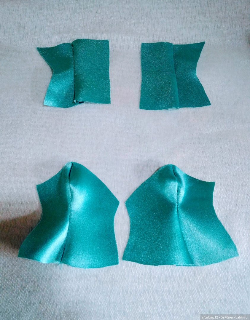 Вечернее атласное платье для барби МК выкройка (фото 9)