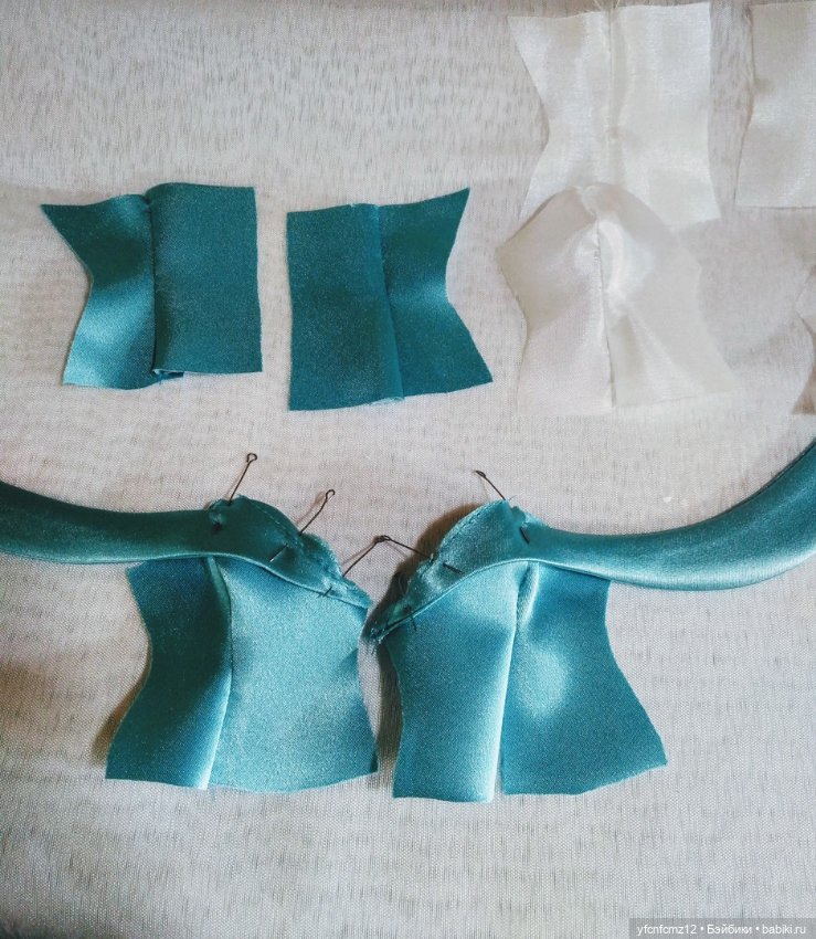 Вечернее атласное платье для барби МК выкройка