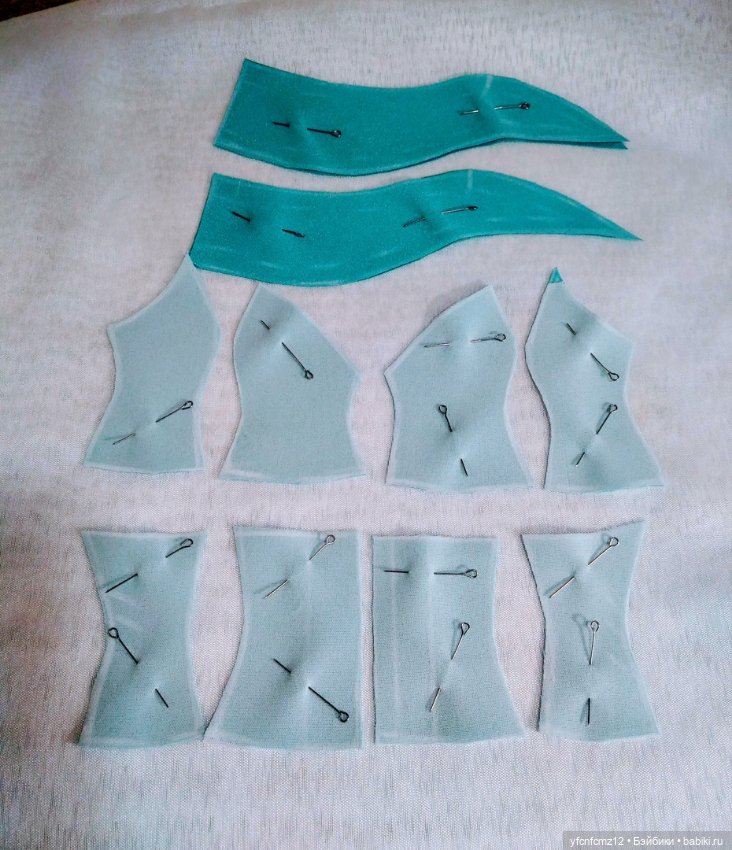 Вечернее атласное платье для барби МК выкройка (фото 3)