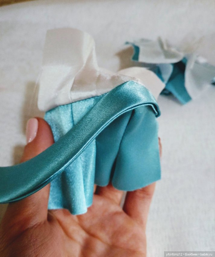 Вечернее атласное платье для барби МК выкройка