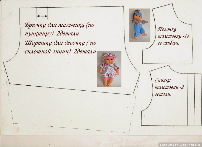 Выкройки для кукол