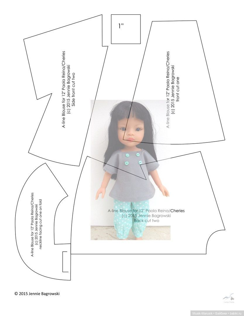Выкройки для кукол (фото 3)