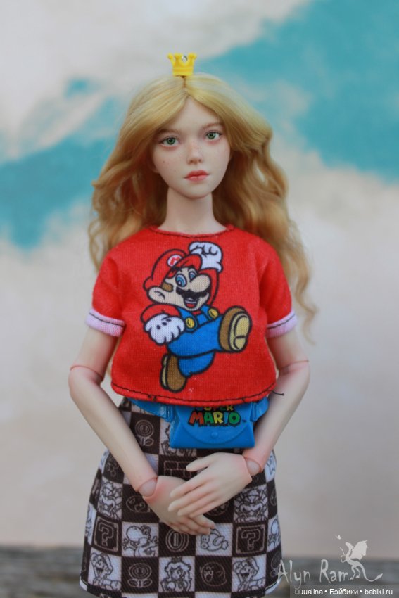 Принцесса Персик ООАК моего авторства экшен (фото 4)