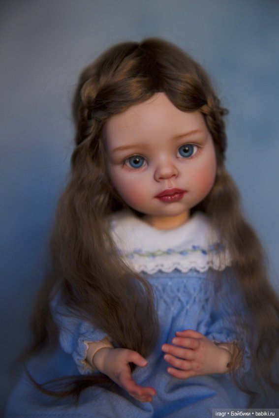 Цвет настроения синий — ООАК Paola Reina (Паола Рейна) и испанских кукол: перерисовка (фото 5)