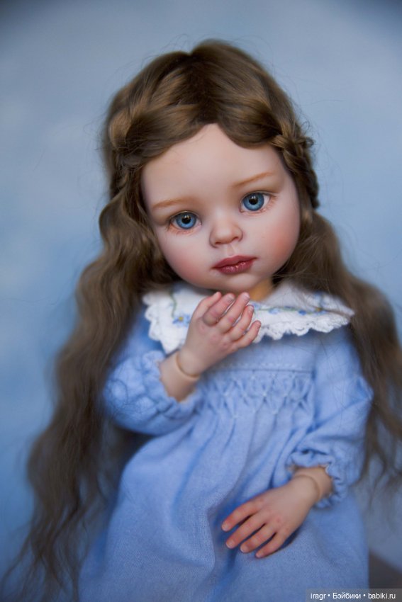 Цвет настроения синий — ООАК Paola Reina (Паола Рейна) и испанских кукол: перерисовка (фото 10)