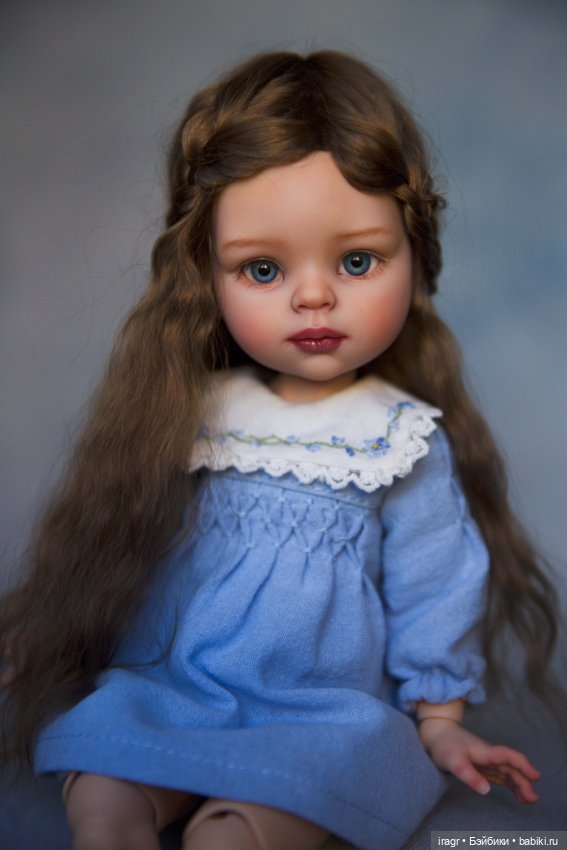 Цвет настроения синий — ООАК Paola Reina (Паола Рейна) и испанских кукол: перерисовка (фото 9)