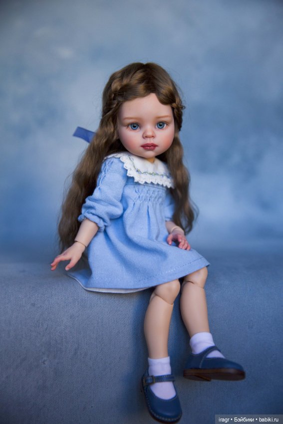 Цвет настроения синий — ООАК Paola Reina (Паола Рейна) и испанских кукол: перерисовка (фото 2)