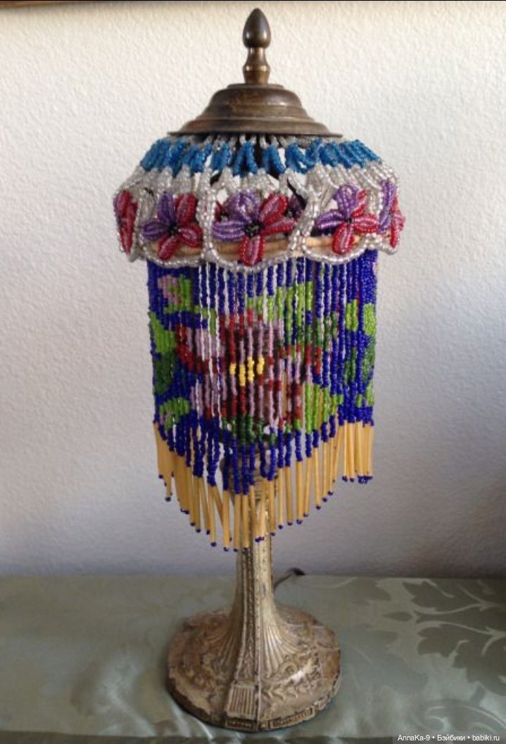 Антикварные люстры, настольные лампы для кукольных интерьеров