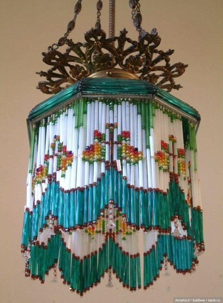 Антикварные люстры, настольные лампы для кукольных интерьеров