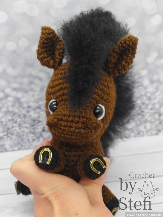 Конь Буран. Сделала без пришивных деталей (фото 9)