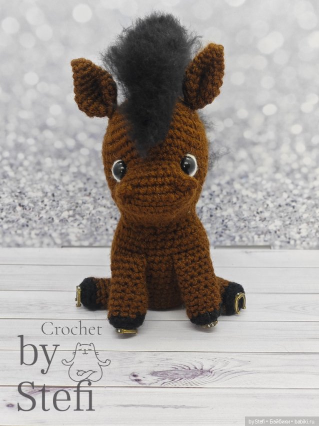 Конь Буран. Сделала без пришивных деталей